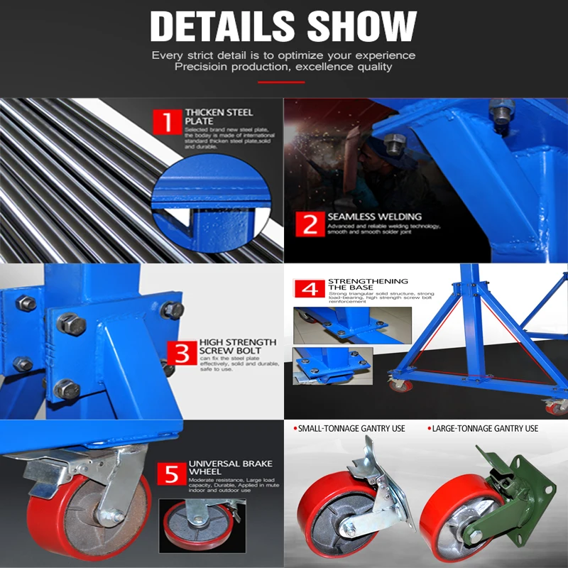 3 Ton 5 ton Portable Mobile Adjustable Gantry Crane frame portable gantry crane small gantry crane