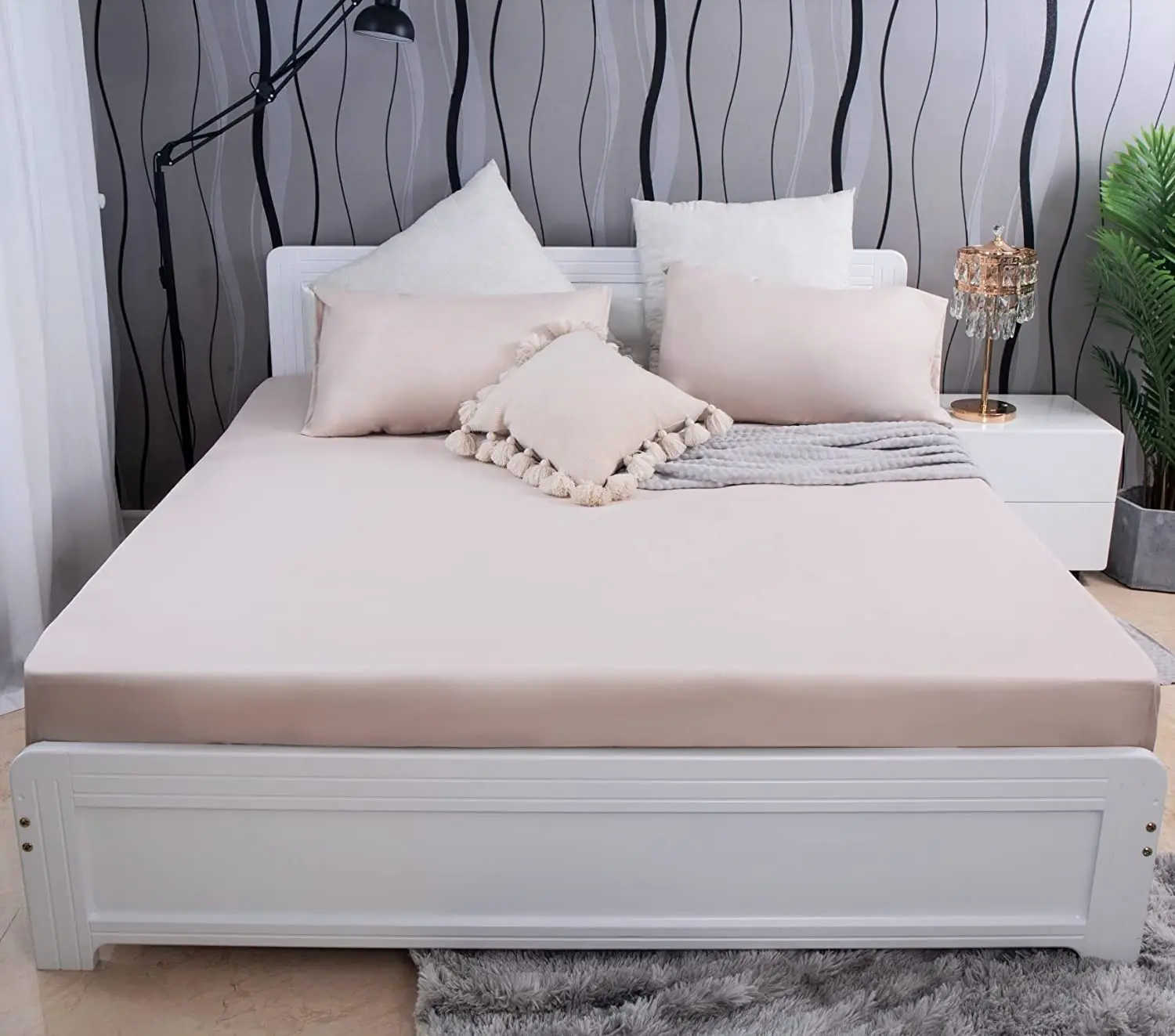 Recycled Microfiber Bed Fitted Sheet Bed Cover Set