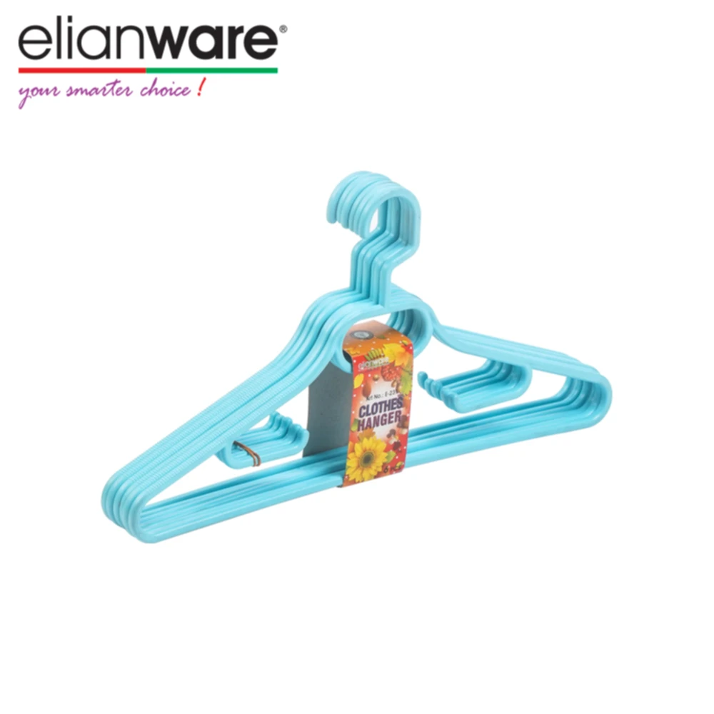 Elianware Household Multicolor Plastic Clothing Hanger Set Garment Shops Customizable For Clothes T Shirts Jacket Hanging