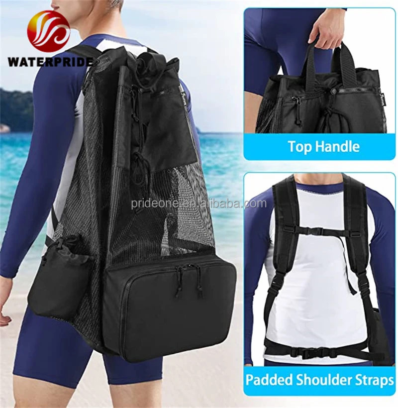 Customize 2022 Mesh Scuba Diving Bag diving fin bag scuba diving gear bag