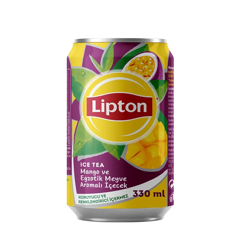Ice Tea Mango and Exotic Fruit Flavored Cold Tea (330ml x 24) Free Of Preservatives And Sweeteners Wholesale From Turkey