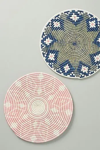 Woven Cotton Wall Hanging Decor Bowls Set Wall Hanging Ornaments Home Decoration Living Room OEM Customized Wholesale Handmade