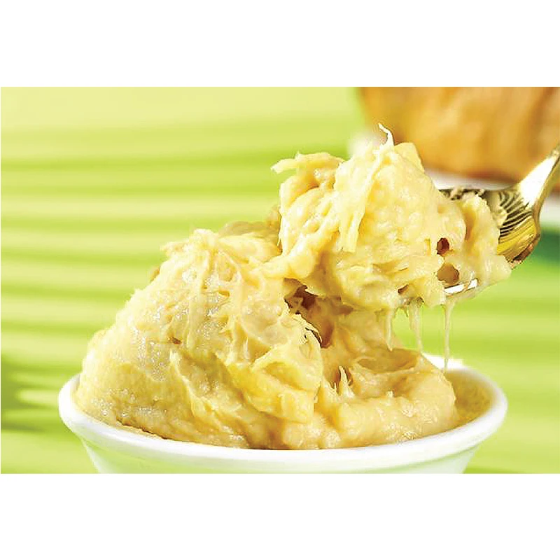 Malaysia Wholesales Fresh D24 Durian (Paste) Firm Smooth and Sweet Flesh with Suitable to Making Cake or Buff