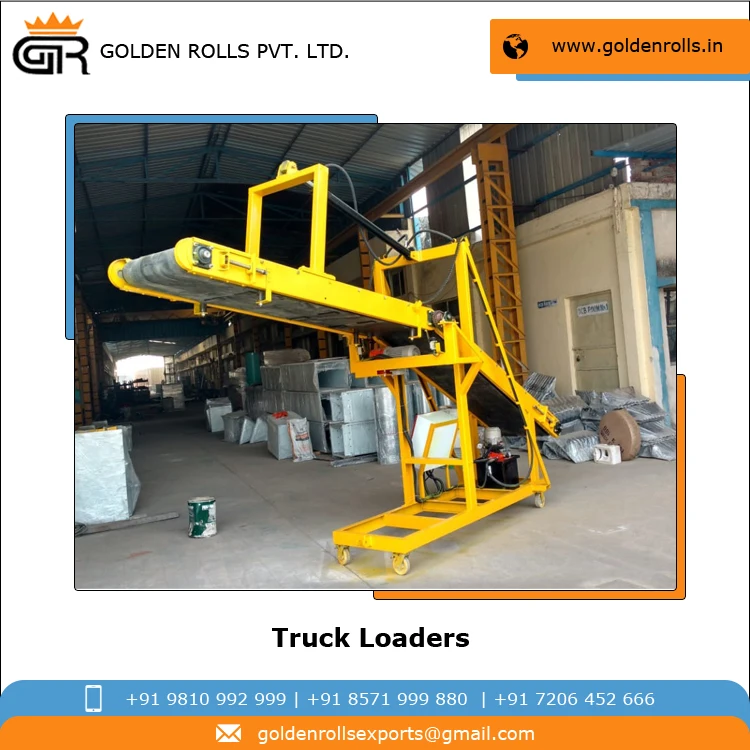Top Quality Customized Food Grade Portable Truck Loader Conveyor Available with VFD for Speed Control at Best Price