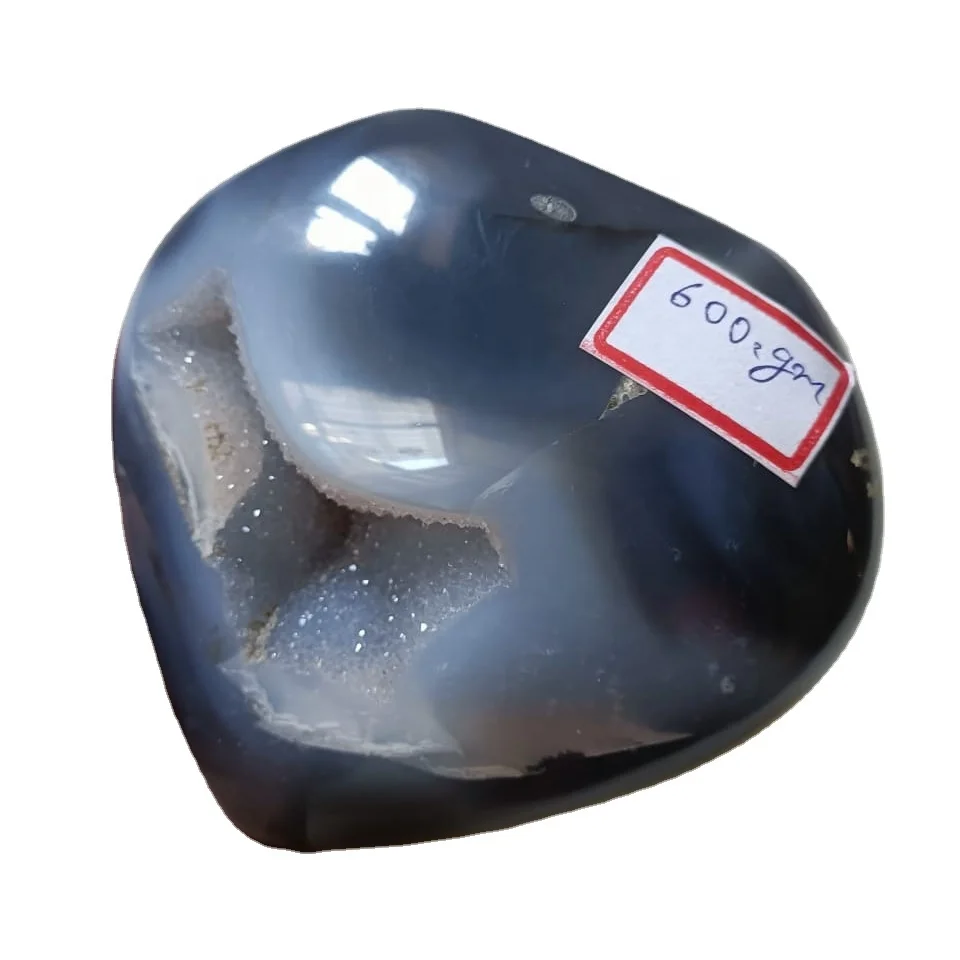 Wholesale natural Druzy agate heart Crystal Stone Crystal high quality pyrite stone healing also use for meditation agate druzy