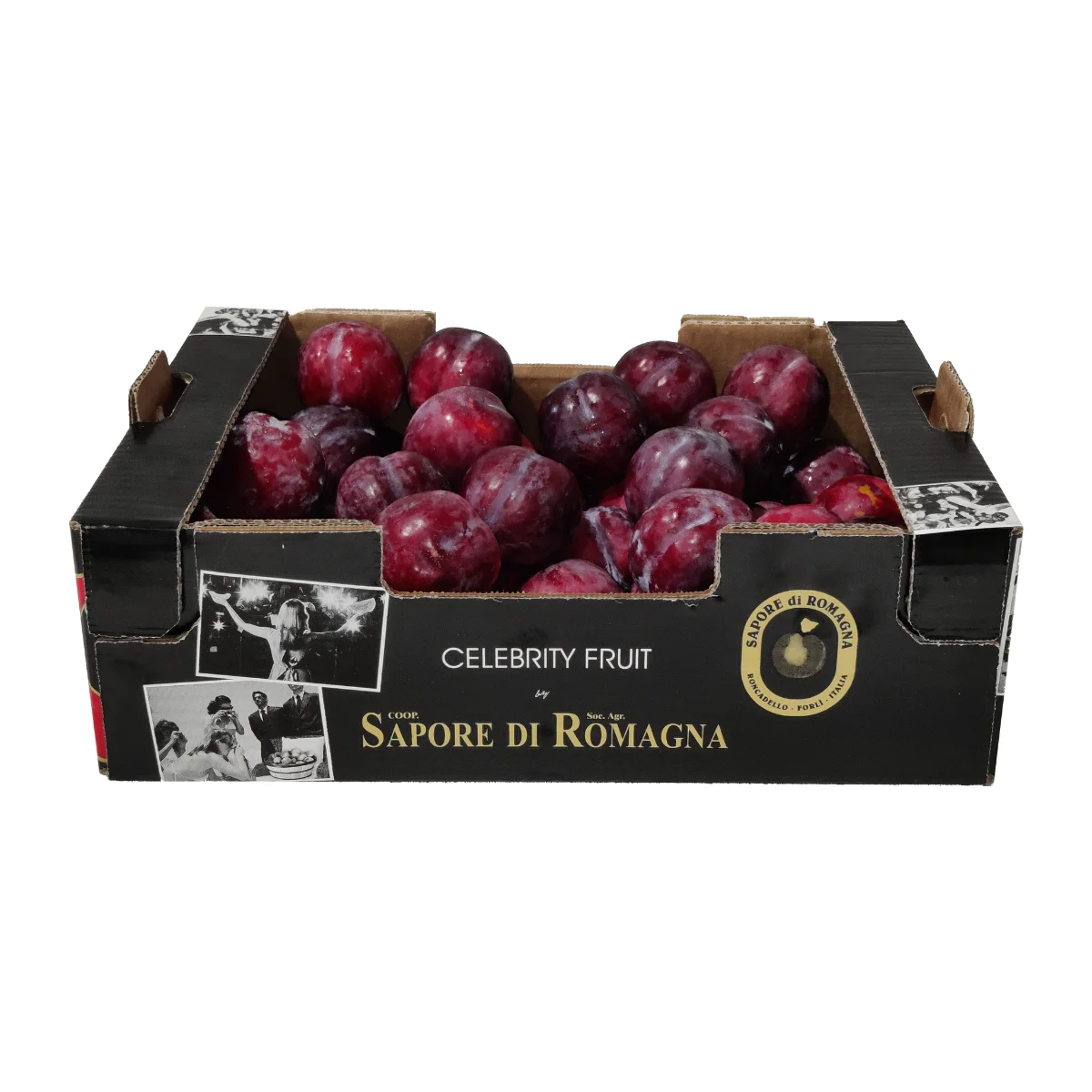 Italian Fresh Plums, 55-60 size, 5Kg Celebrity Fruit loose box, Dark or Red skin