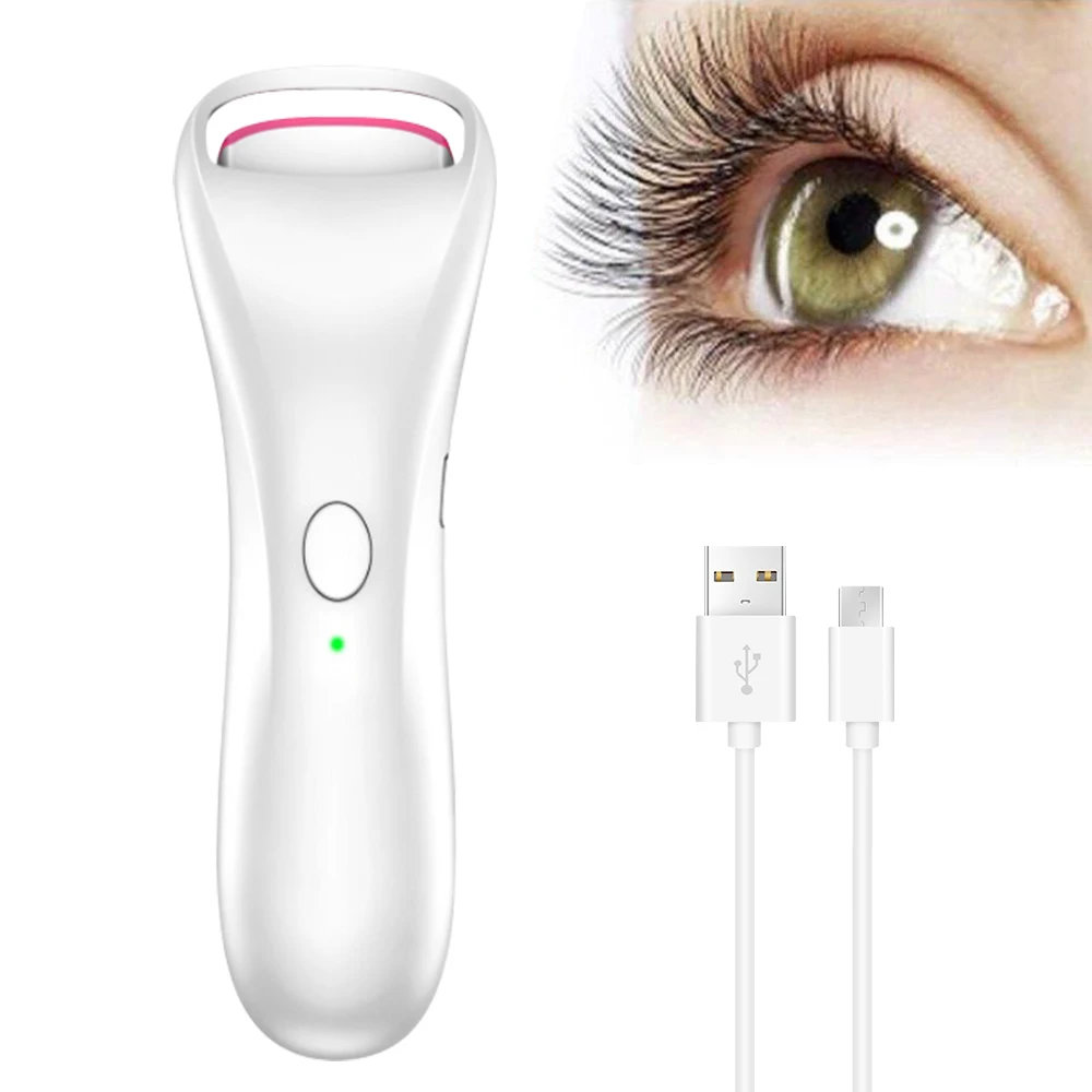 Tweezer Electric Heated Eyelash Curler Long Lasting Eye Lash Perm Heated Eyelashes Clip Automatic Cosmetic Makeup Tool