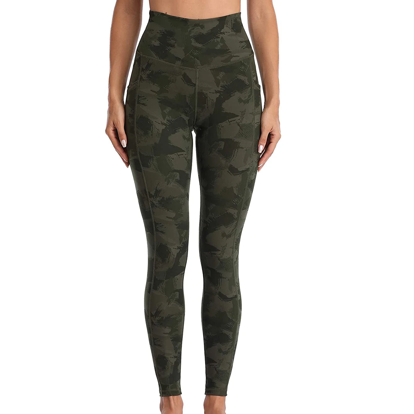 High Waist Seamless Yoga Pants Wholesale Custom Printed Women Winter Warm Sports Fitness Tights Leggings Breathable