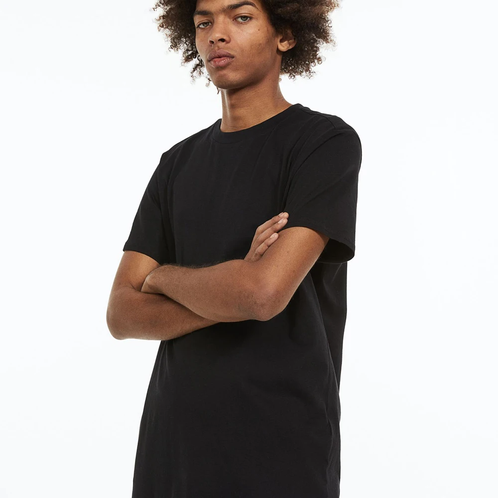 cotton jersey fabric man stylish turtle neck cheap custom logo classic white plain with logo embroidered/printing