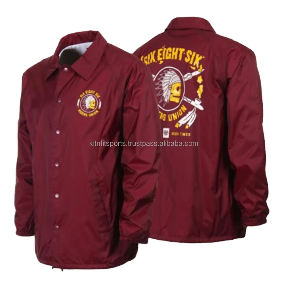 Hot Selling Plus size Coach Jacket Private label your own LOGO good material Personalized Cheap price best material ODM service