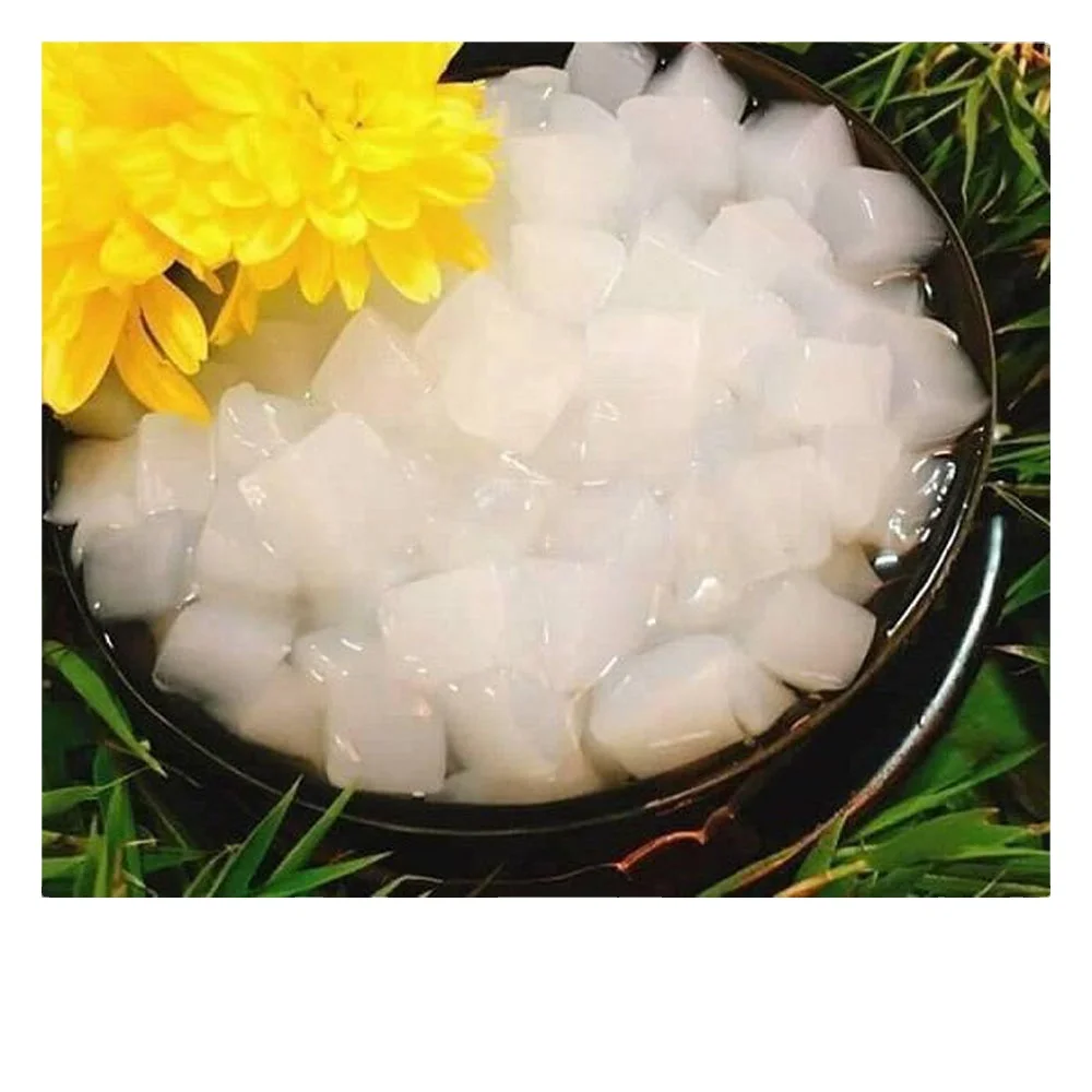 Ratio 1:10 Size 15x15x15mm dried Raw Nata De Coco Vietnam Coconut Jelly fruit drink snack from citric acid +84 979046580
