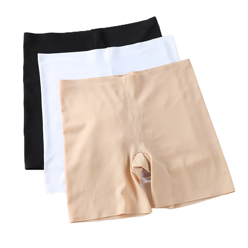 Wholesale Plu Size Thigh Length Boyshorts High Elasticity Boxer Panties Nylon Slim Thigh Boy Shorts Panty For Women