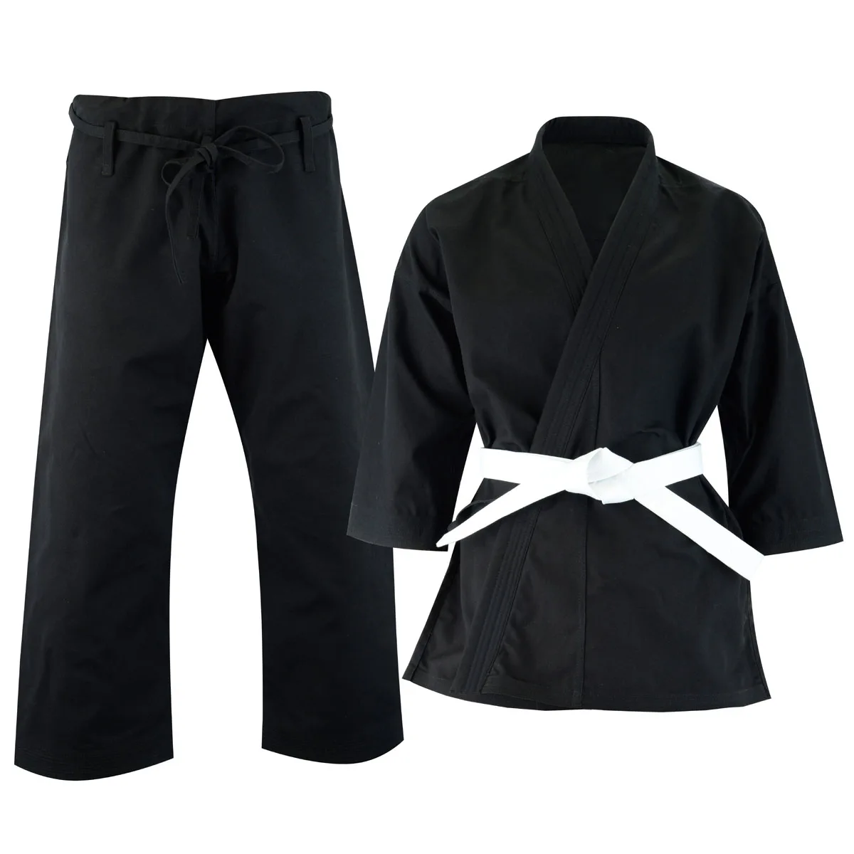High quality 100% cotton jujitsu gi New Unisex Karate Suits 750g white/blue judo suit
