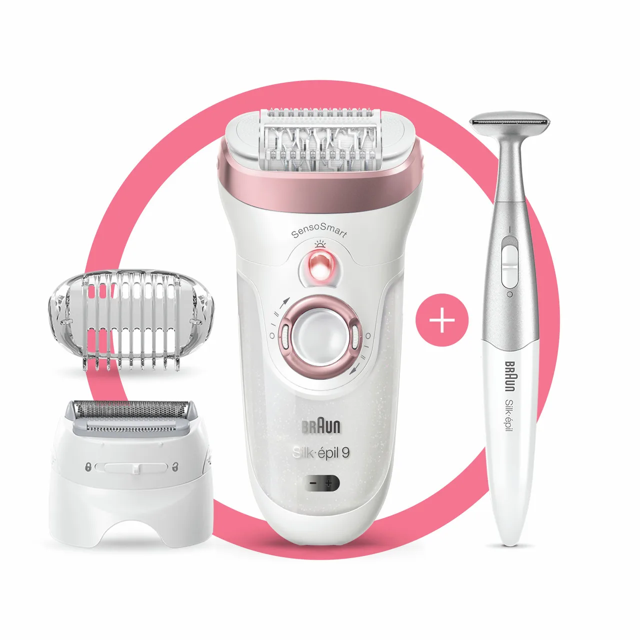 Epilator, Silk epil 9, Rose Gold, SES 9-880