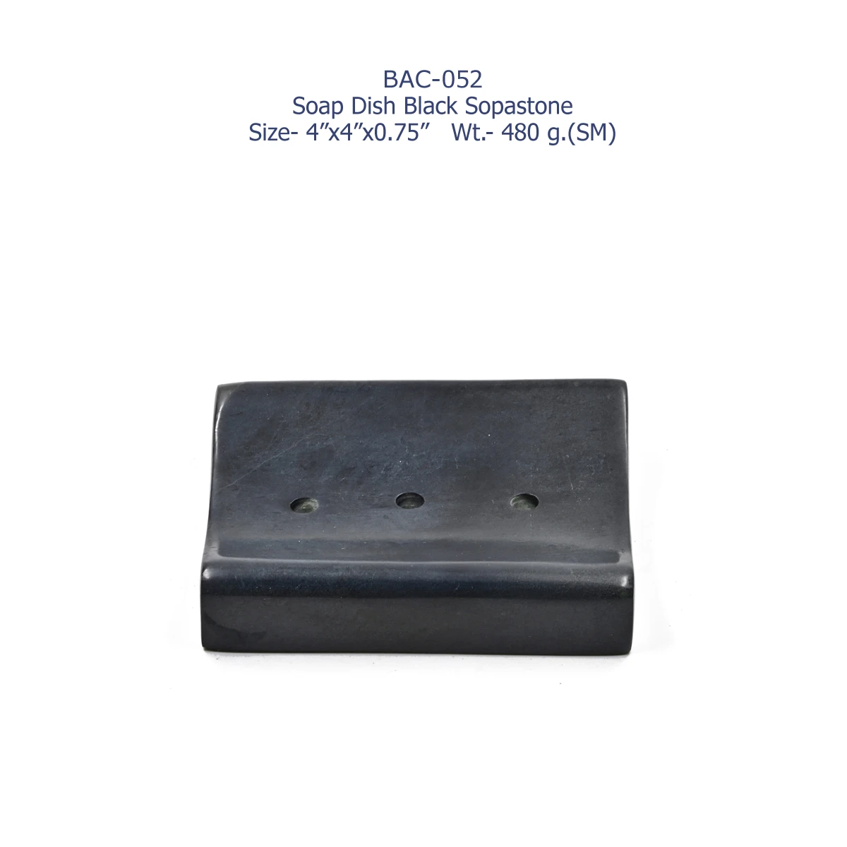 Premium Handmade Black Soapstone Soap Dish Enhancing the Beauty of Your Bathing Area Modern and High Quality