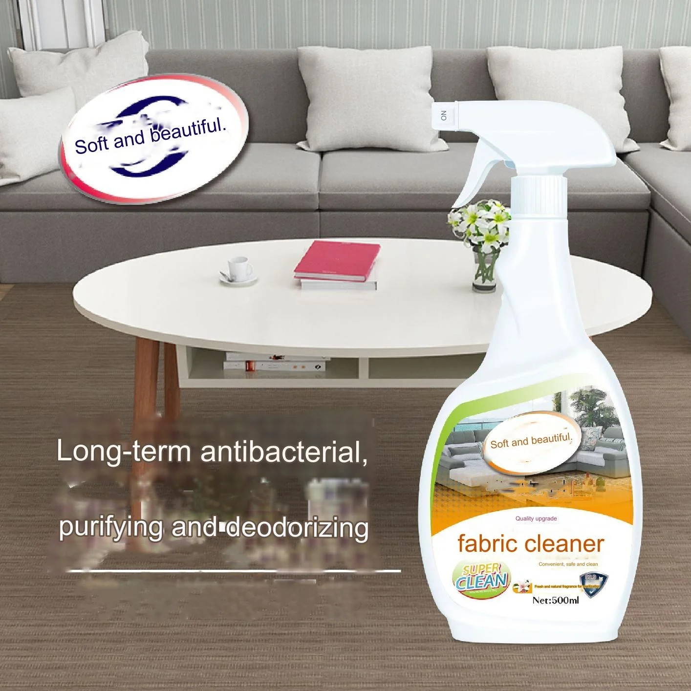 500ml Sell like hot cakes fabric sofa cleaner carpet cleaner dry cleaning spray