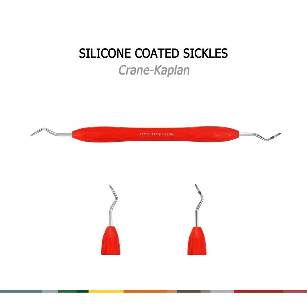 WHOLESALE DENTAL SCALER H6-H7 SILICONE+MINI 11/12 + MS-A MINI SICKLE SCALER SET DENTAL CE CERTIFIED APPROVED