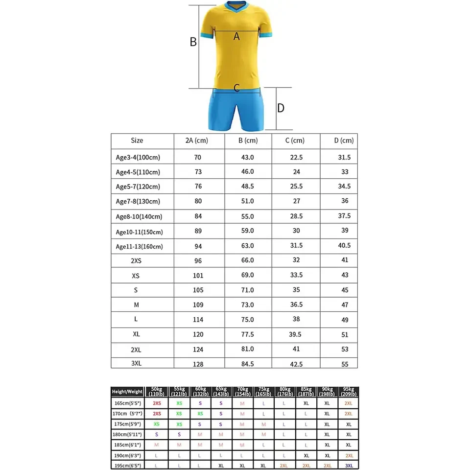 Team Wear Uniform Kit Football Jersey Soccer Wear For Sports Sets Fashionable Custom Team Name Latest Design Soccer Uniform