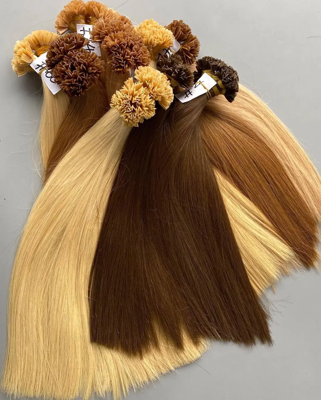 Wholesale Double Drawn Raw Vietnam Cuticle Remy Hair Keratin V Tip Human Hair Extensions Vietnamese