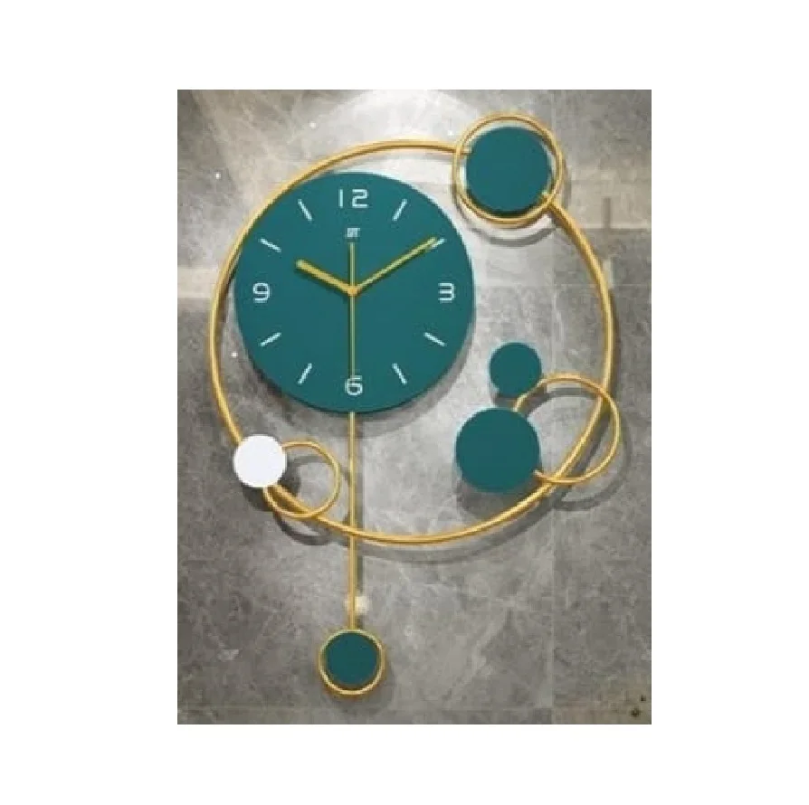 Metal Unique Design Circle Multi Color Numeral Universe Time Wall Clock Decor Living Room Office & Bedroom Wall Decorative Clock