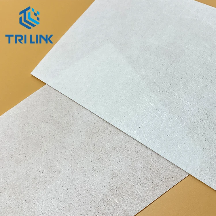 Long-fibre polyester/non-woven polyester matting reinforced underlay matting for the waterproofing industry