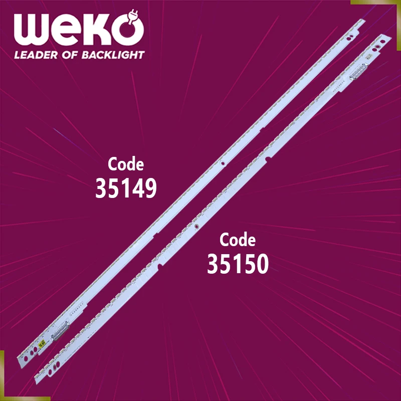 TV LED BACKLIGHT- 55NNB 3D-7032LED-MCPCB-R-V2GE-550SMB-R2-RIGHT -7032LED-MPCB-L-V2GE-550SMA-R2 -LEFT- 68 CM 76 LEDS TOTAL 2 PCS
