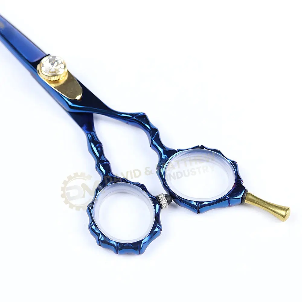 Customized Logo Japanese Stainless Barber Hair Cutting Scissors High Quality VG10 Professional Straight Blade Salon Beauty Tool