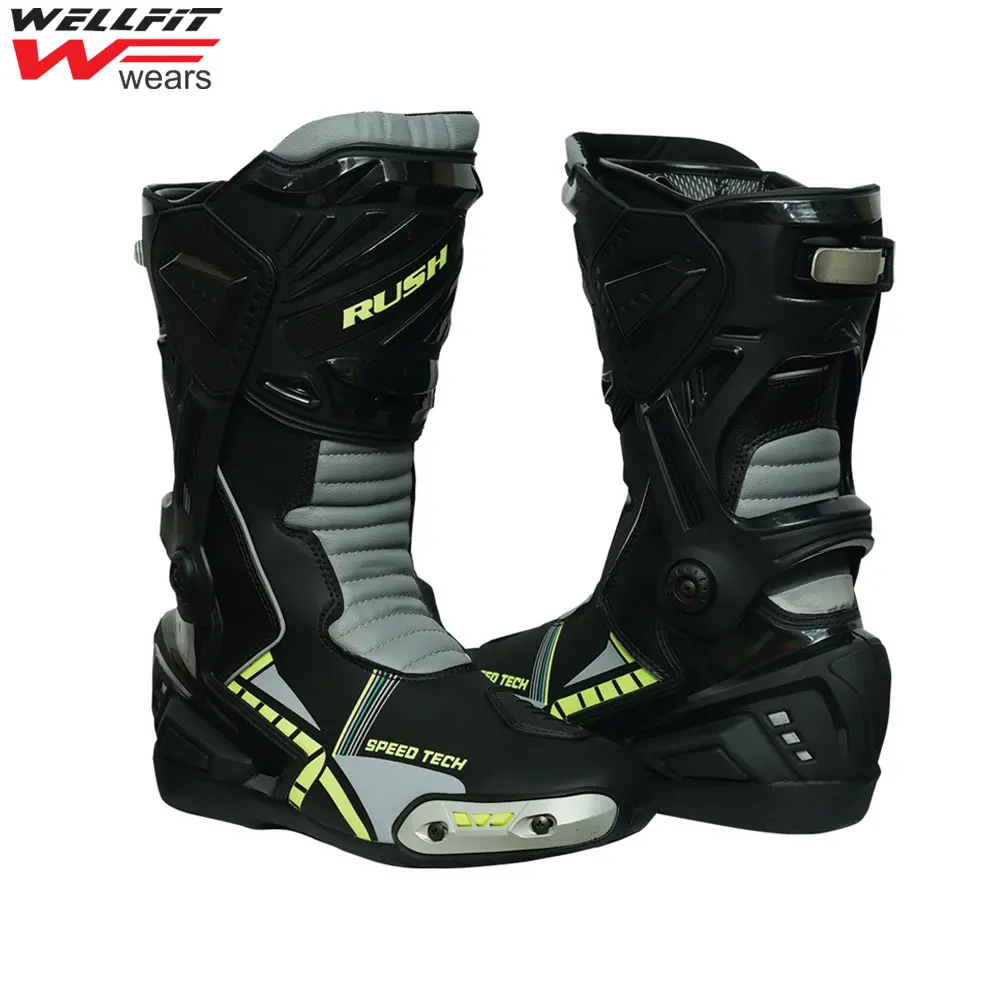 Waterproof Motorbike Boots Racing Boots Riding Leather Motorcycle Shoes Motorcycle & Auto Racing Custom Motorcycle Apparel