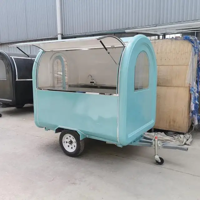 Small Outdoor Catering Mobile Street Food Truck New Mobile Street Food Trailer Kiosk Design for Street Food Vending Cart