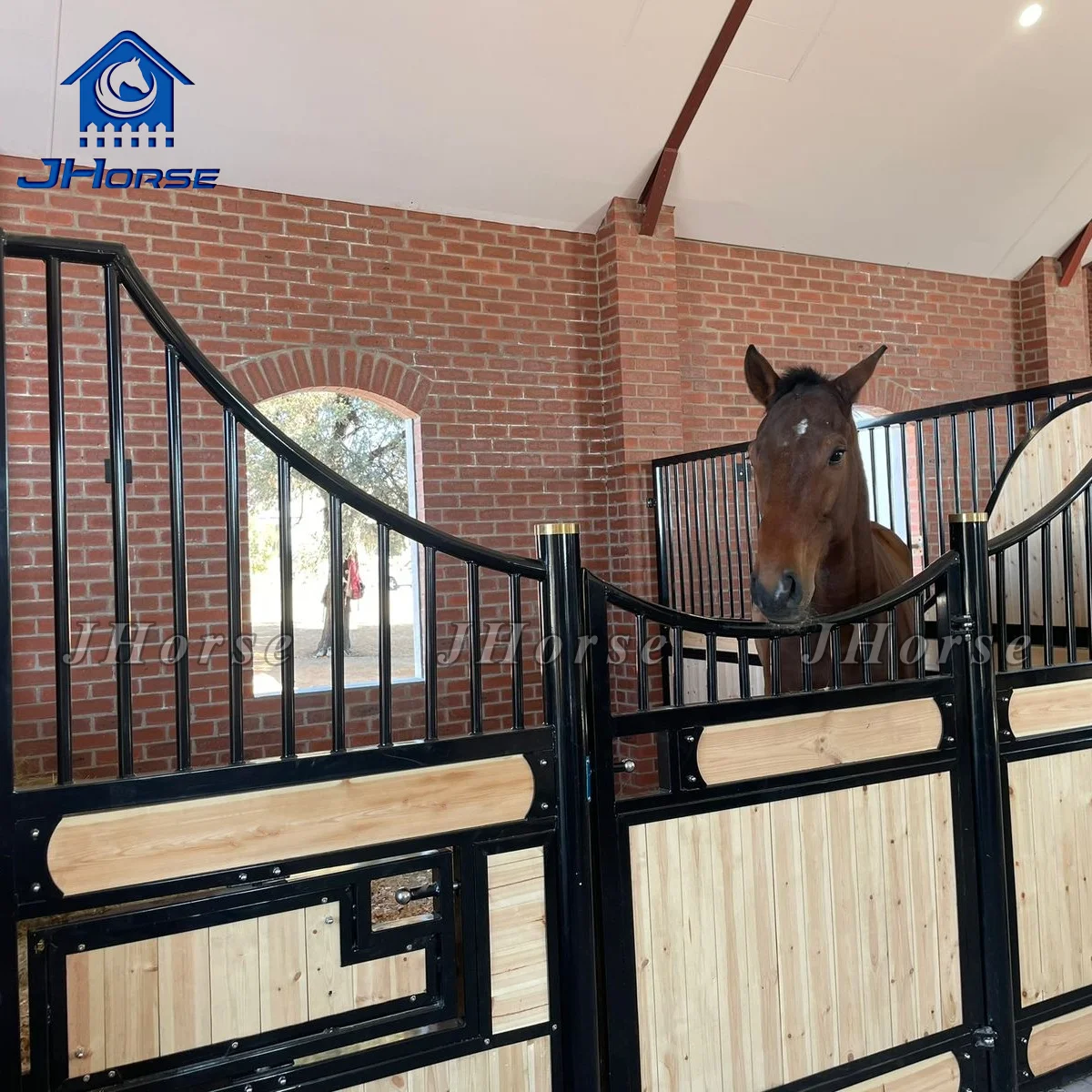 JHorse легко собранная экономичная Большая конюшня элегантная прочная сосновая стойло