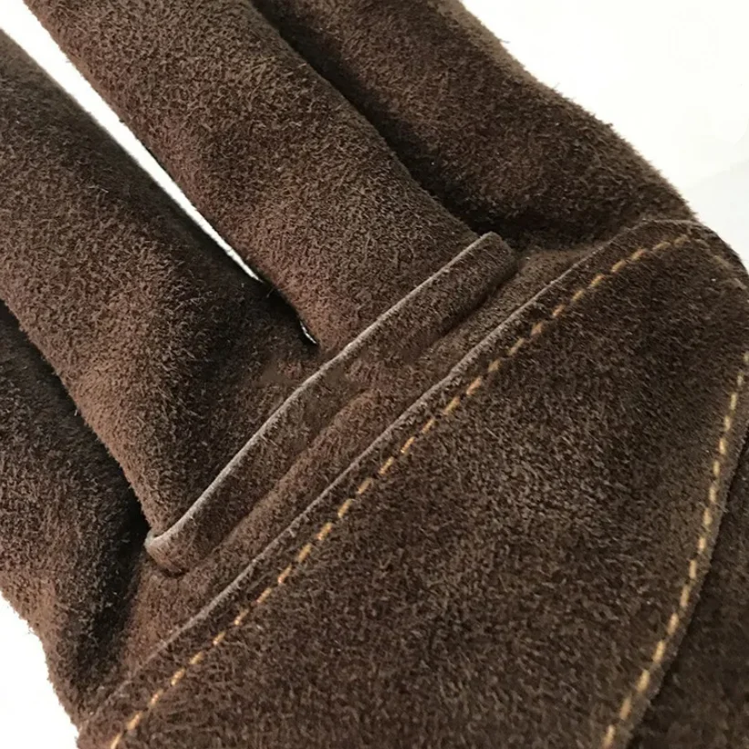 Safety glov manufacturer split leather palm leather work glov