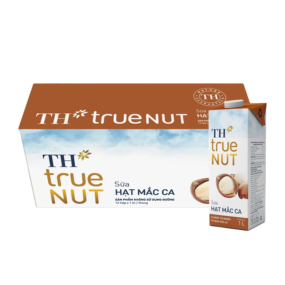 Молоко макадамии TH true NUT, 1 л, смешанные молочные продукты, стерилизованное обработанное высококачественное АРОМАТИЗИРОВАННОЕ МОЛОКО