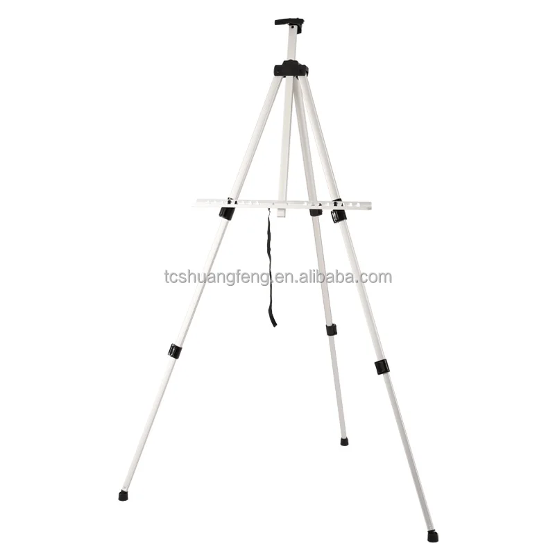 Metal Easel Floor Stand Aluminum Metal Tripod Adjustable Easel for Painting