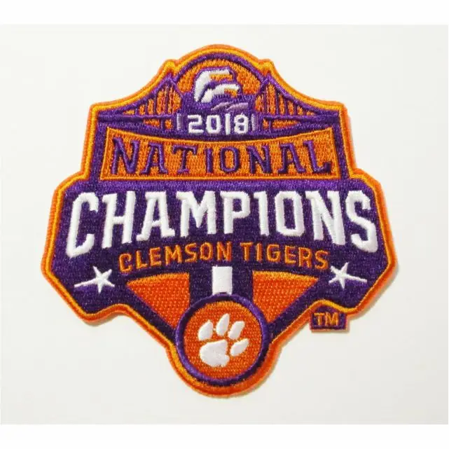 FOOTBALL NATIONAL CHAMPIONS CLEMSON TIGERS PATCHES