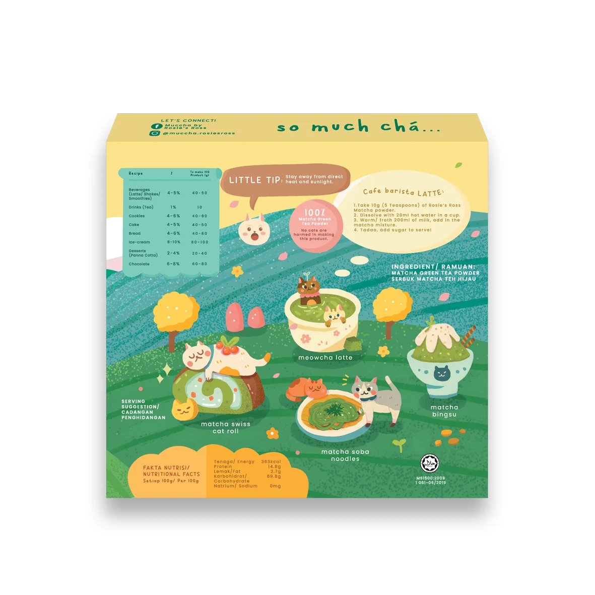 Premium Quality Muccha Premium Matcha Green Tea Powder (Unsweetened) 1KG Packing