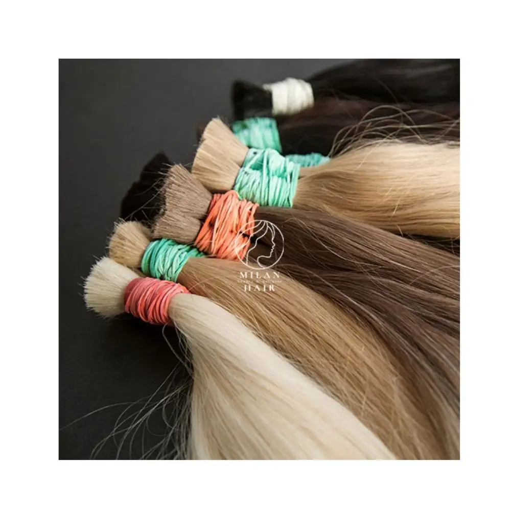 Wholesale from 35 bundles of natural hair extensions Vietnamese women use to sew dyed wig heads human hair bundles