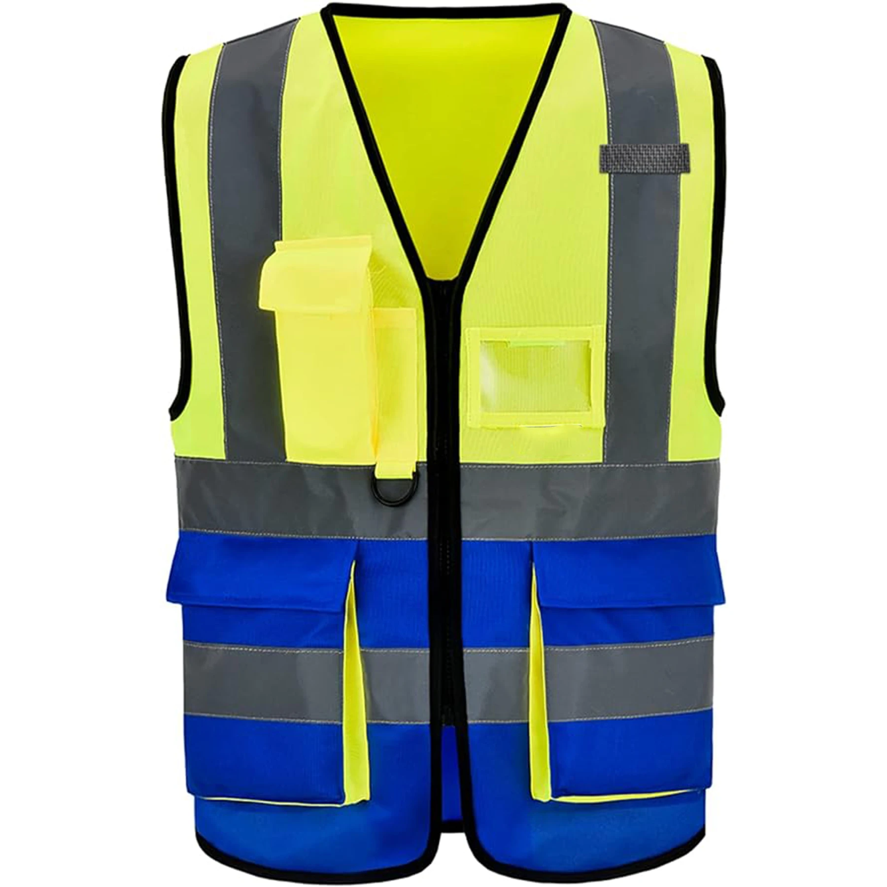 High Visibility Breathable Reflective Safety Vest with Pockets Comfortable Workwear