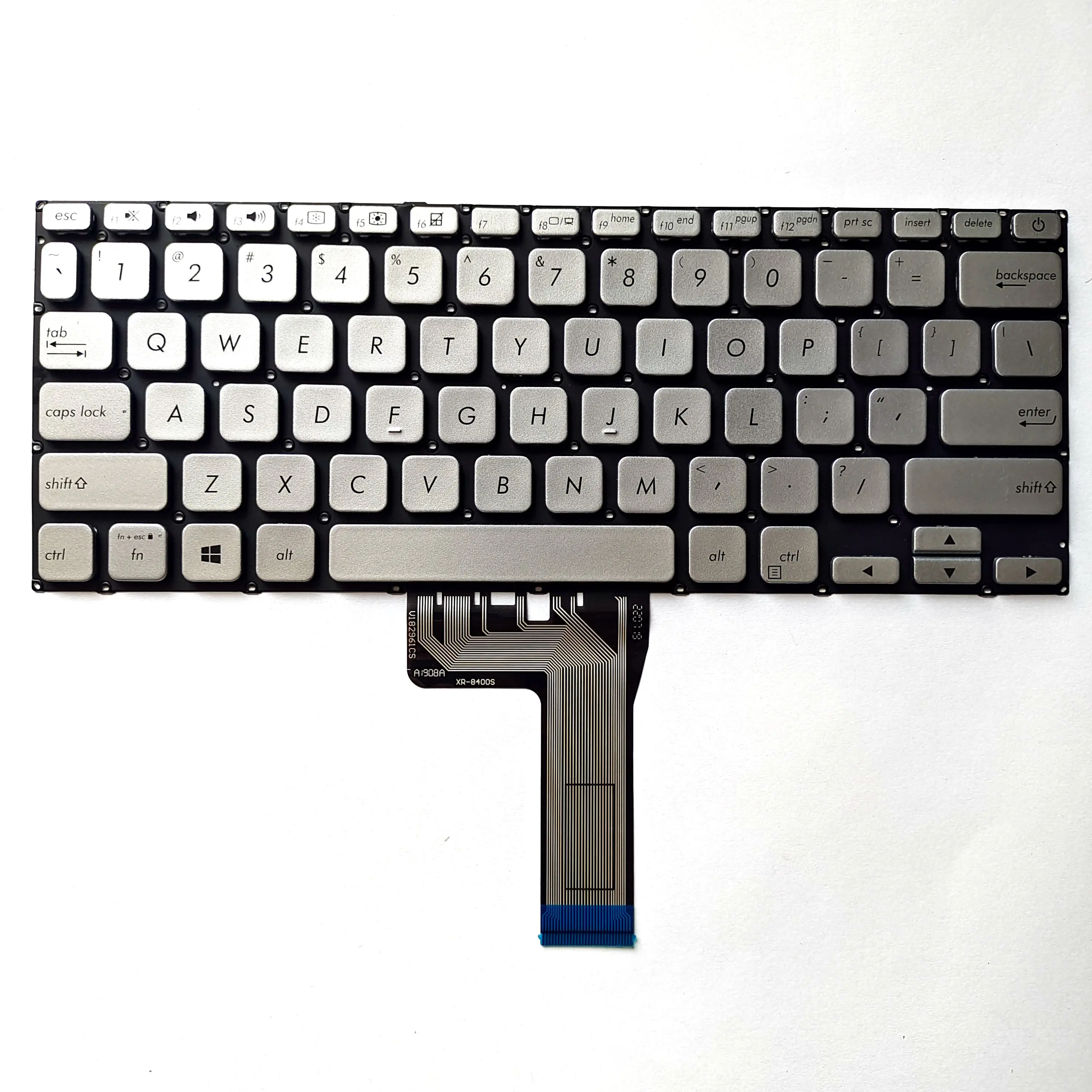 Сменные клавиатуры, Серебряная клавиатура для ноутбука ASUS X412/Y4200F/V4000U/R423/R424/V4000F US