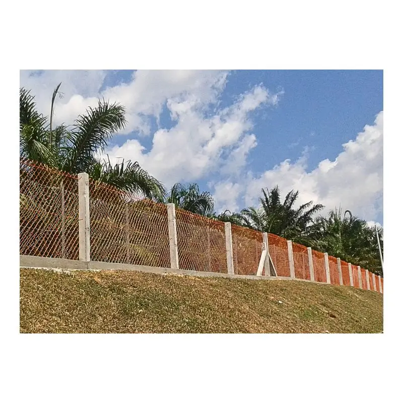 6 foot 7 foot  8 foot PVC coated chain link Fence with fence post with twisted knuckle edge in roll for farm garden and yard