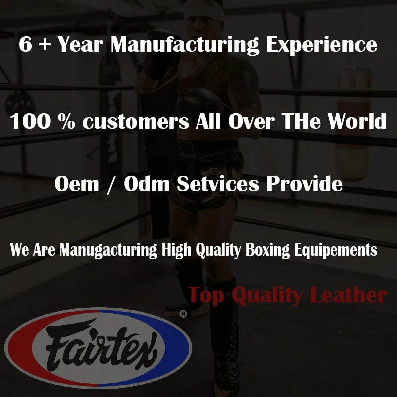 New Design Muay Thai Fairtex Boxing Gloves Custom Made Genuine Leather Boxing Gloves Lace Up Black Custom Boxing Gloves
