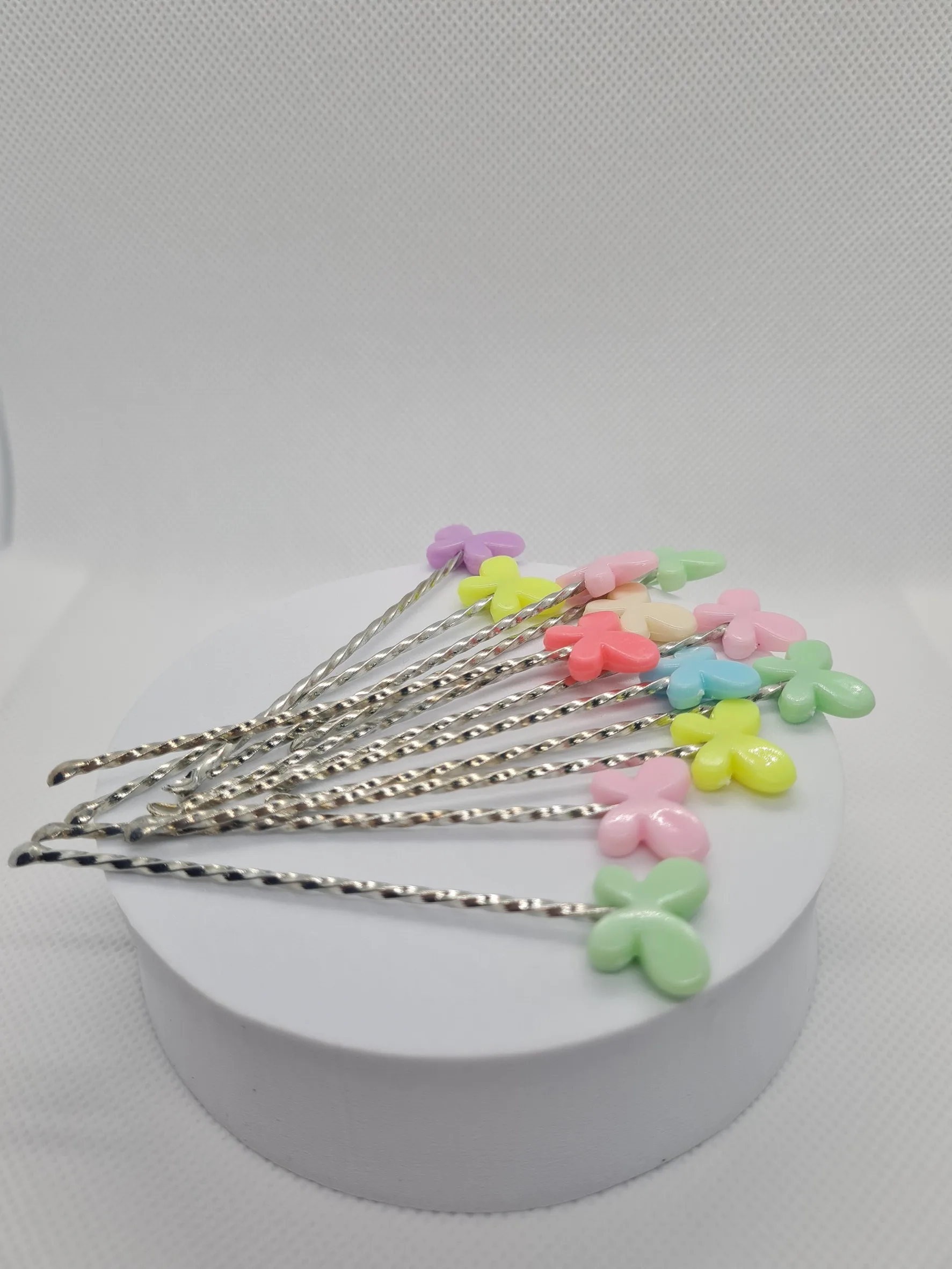The Butterfly Multicolor Pattern Ear Cleaner Ear Soft Spiral Earwax Smart Safe Swab Removal Pick Set 12 pieces Ready To Ship