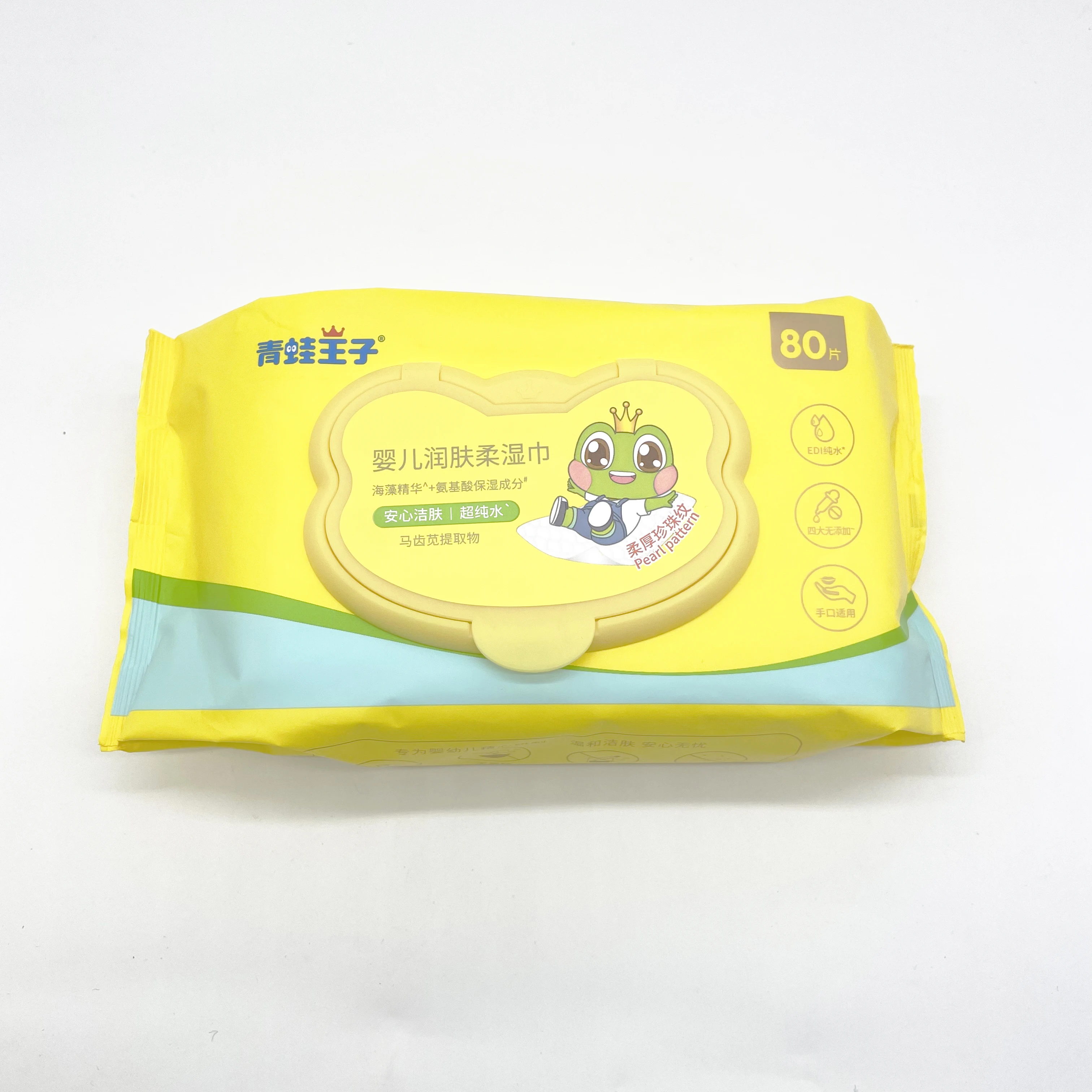 Free Sample OEM unscented non woven Soft Skin Baby Wet Wipes