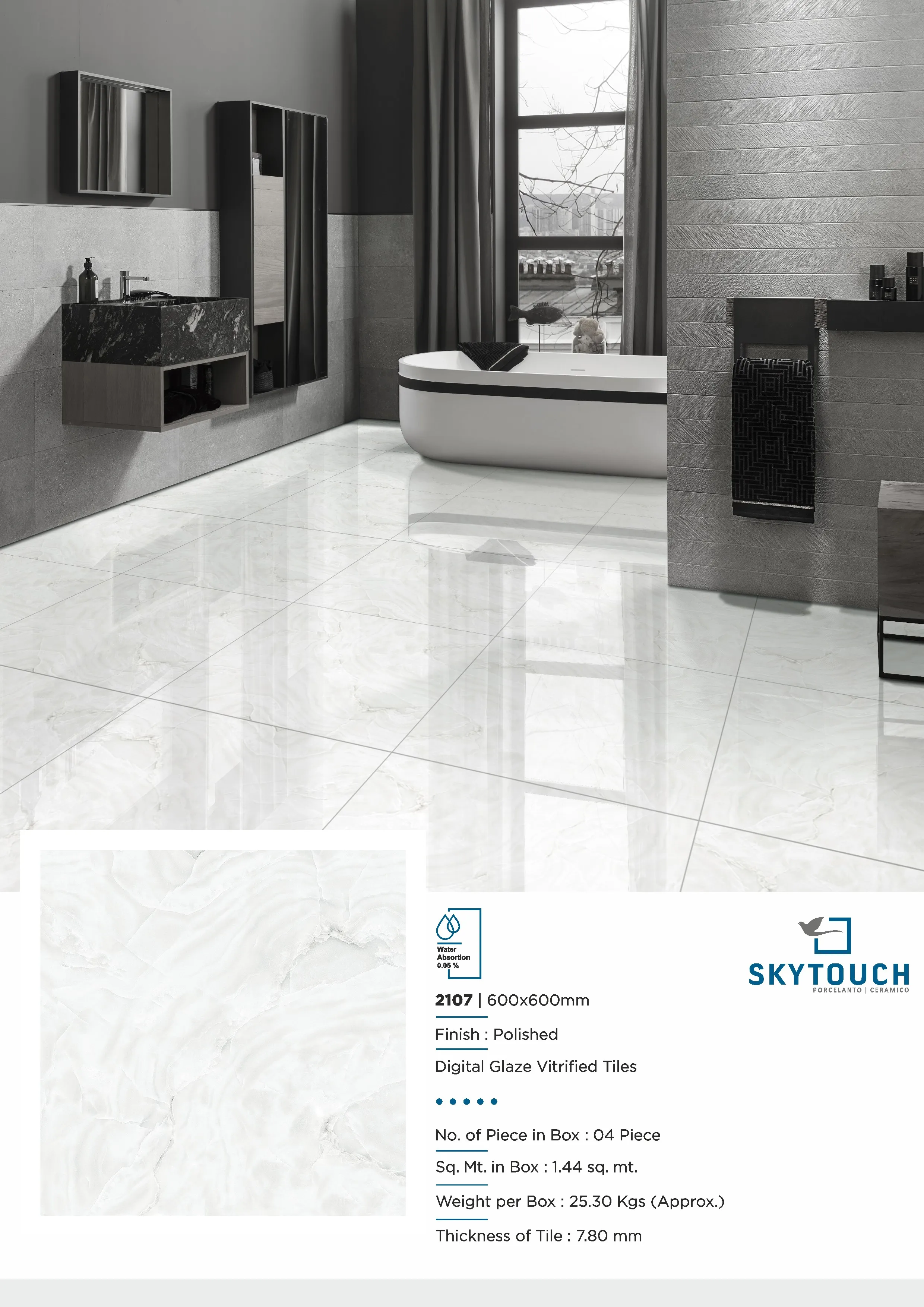 Wholesale 600x600mm 8.5mm Gray Gold Digital Polished Porcelain Tile New Design Interior Clay Material Best Price in India