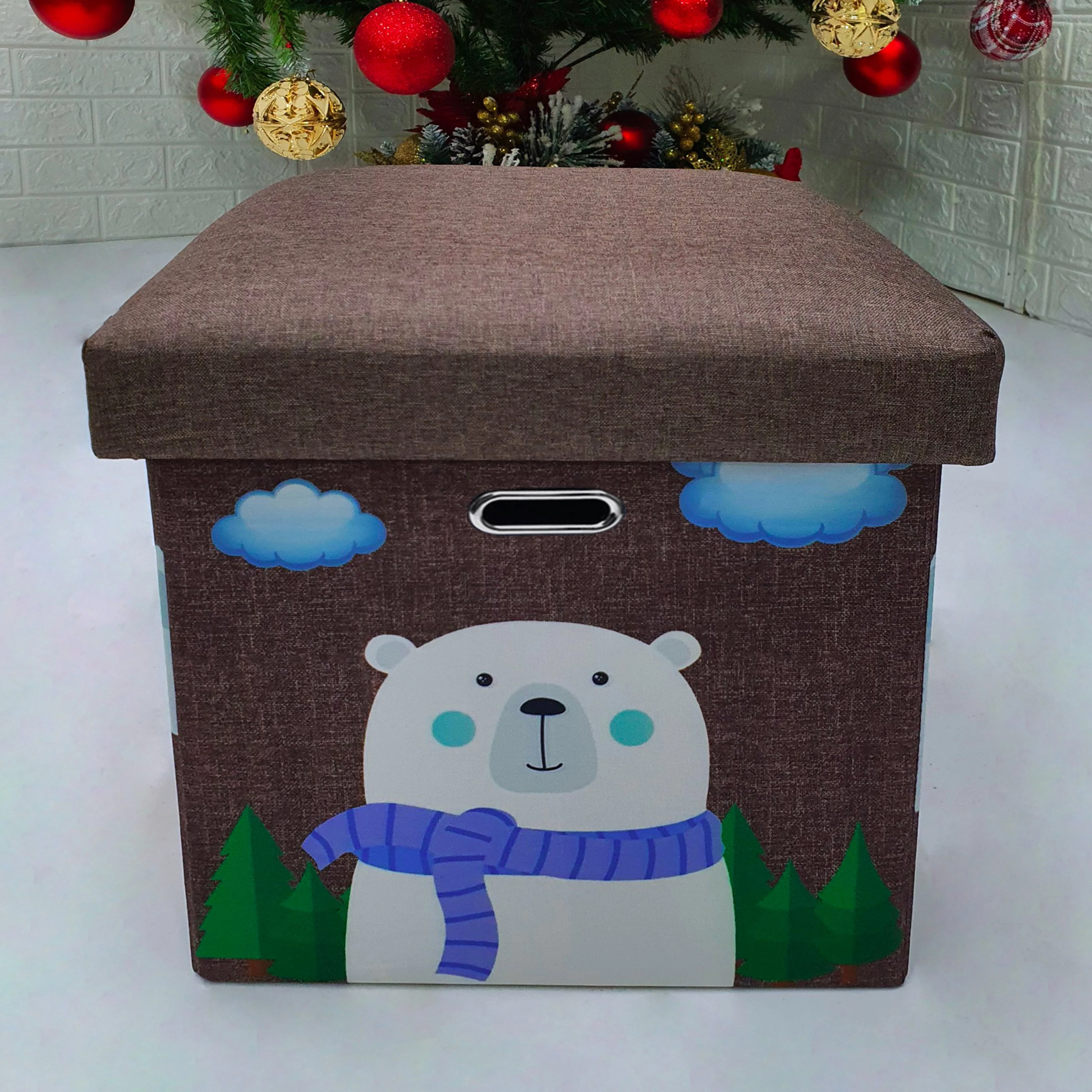 MA06.1 Foldable Ottoman Storage Box for books kid toys sundries OEM Customized Factory Price home storage & organization