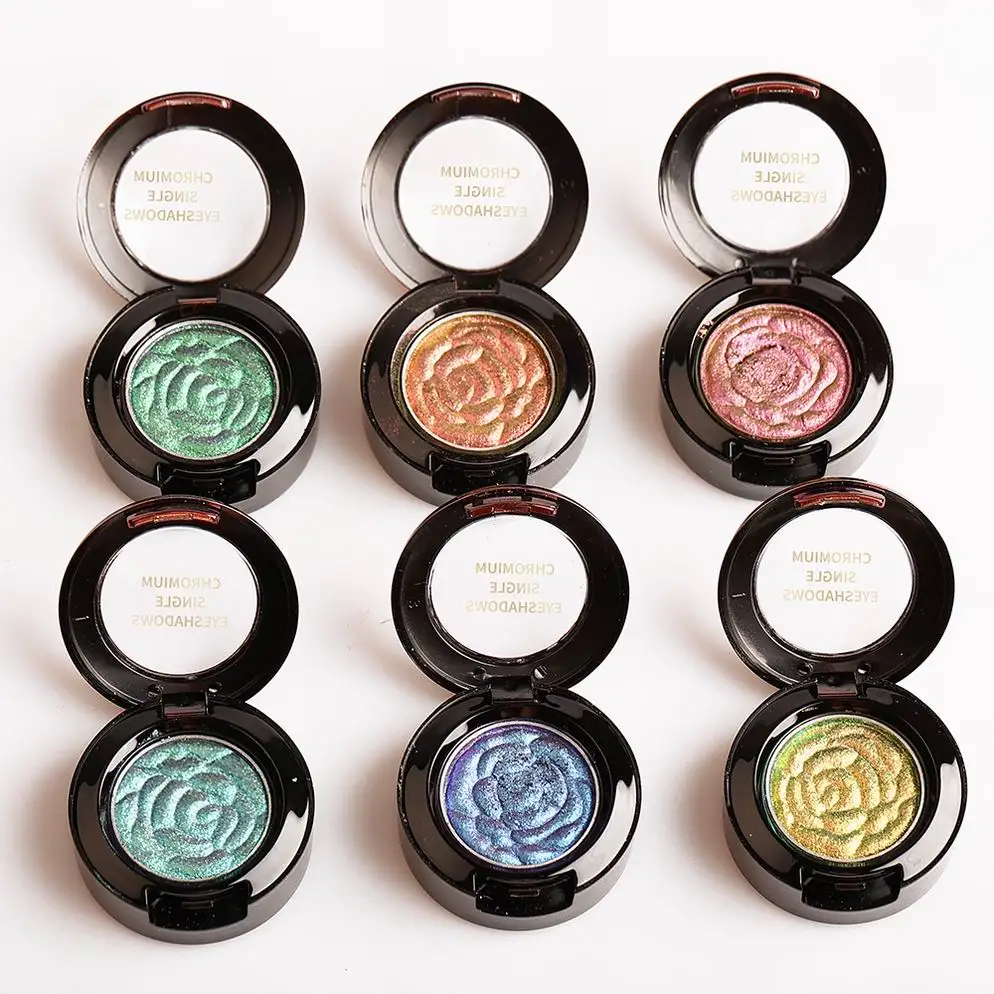 100% Vegan Cruelty Free OEM High Pigment Eye Shadow Holographic Duo Chrome Pressed Eyeshadow Pigment Chameleon