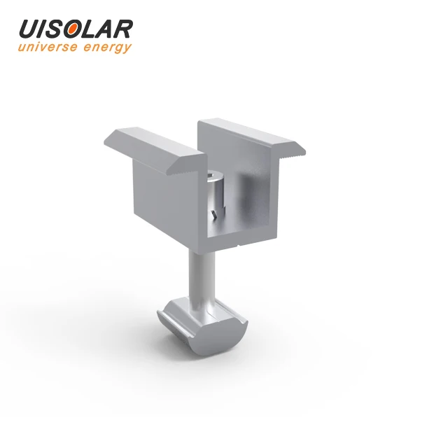 UISOLAR Aluminum Solar Panel Mid Clamp Kit U Shaped Clamp 30mm 35mm 40mm 45mm Solar Roof Ground Mid Clamps