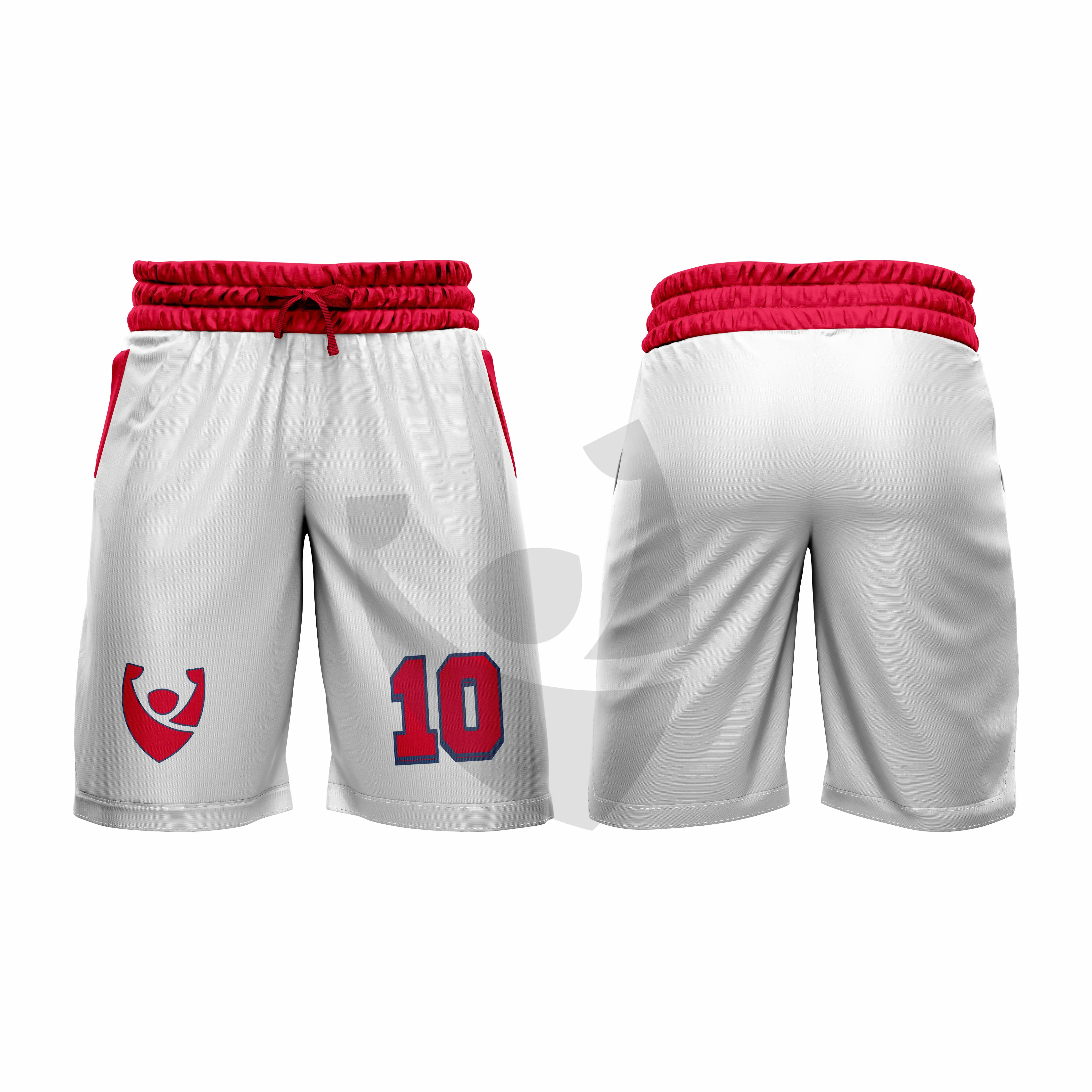 Men Custom Sublimation Basketball Uniforms Tackle Twill Uniform Design red College Basketball Referee Uniform