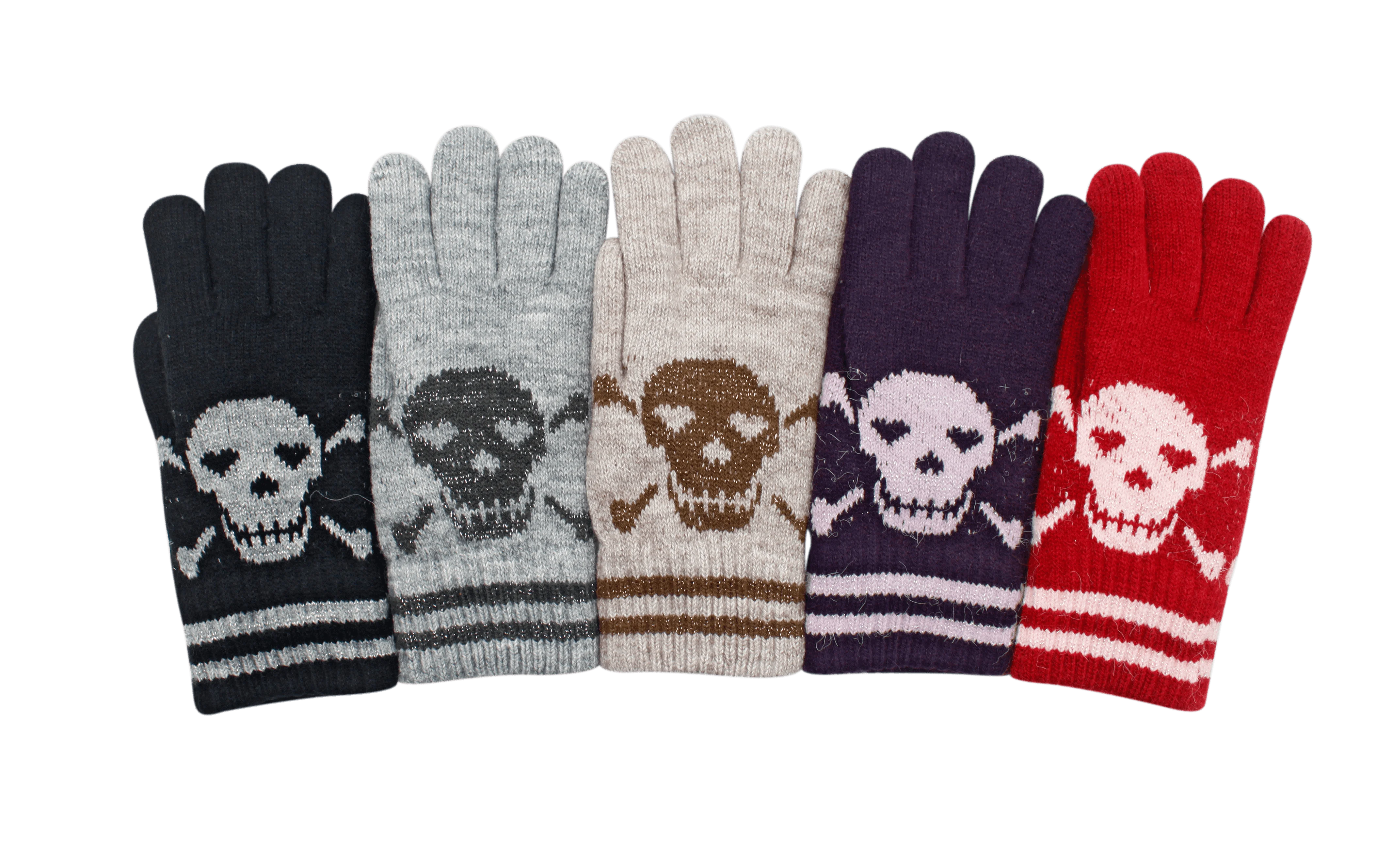 Зимние теплые вязаные перчатки