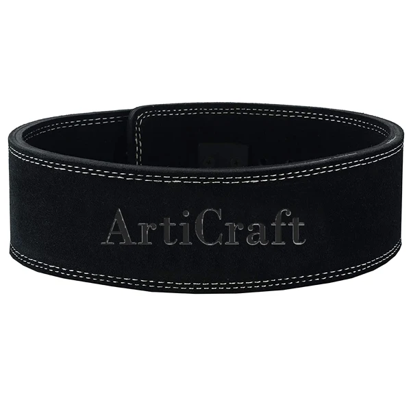 High Quality Waist Support Gym Fitness Power Workout Weight Lifting Belt Factory Customized Cow Leather powerlifting lever belts