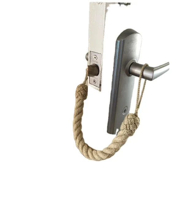 ROPE DOOR STOPPER to silence loud slamming doors Stop Thick Rope - Braided Chunky Jute Rope - Nautical Decor